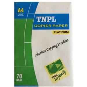 TNPL 70 GSM White Unruled A4 Paper (Pack of 10)