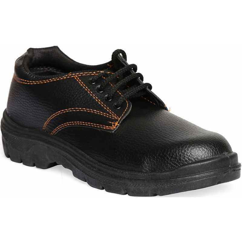 Safari Pro Safex Plus Steel Toe Black Work Safety Shoes, Size: 8
