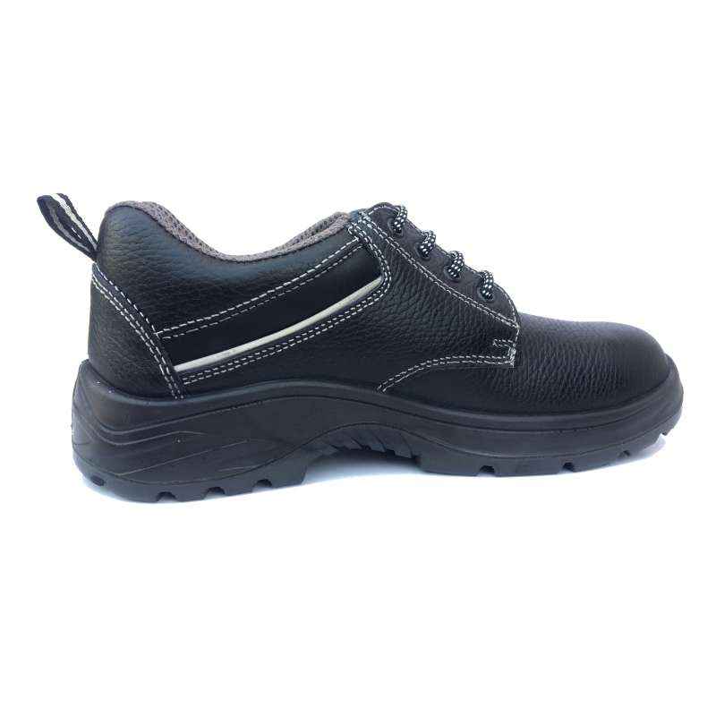 Ramer Bluno Steel Toe Black Work Safety Shoes, Size: 7