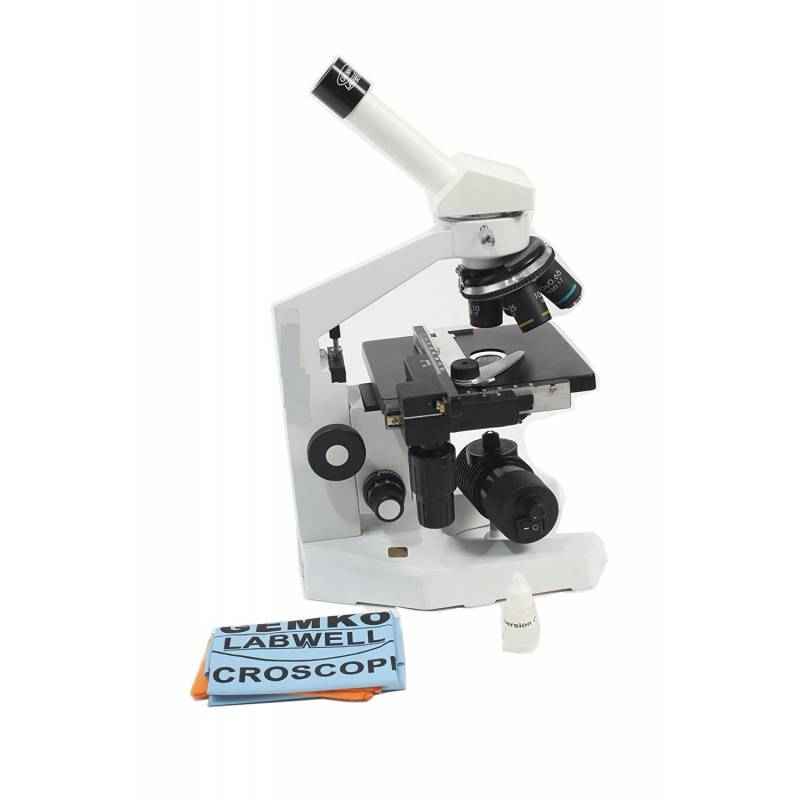 Gemko Labwell Monocular LED Microscope with Inbuilt Batteries, G-S-725-155