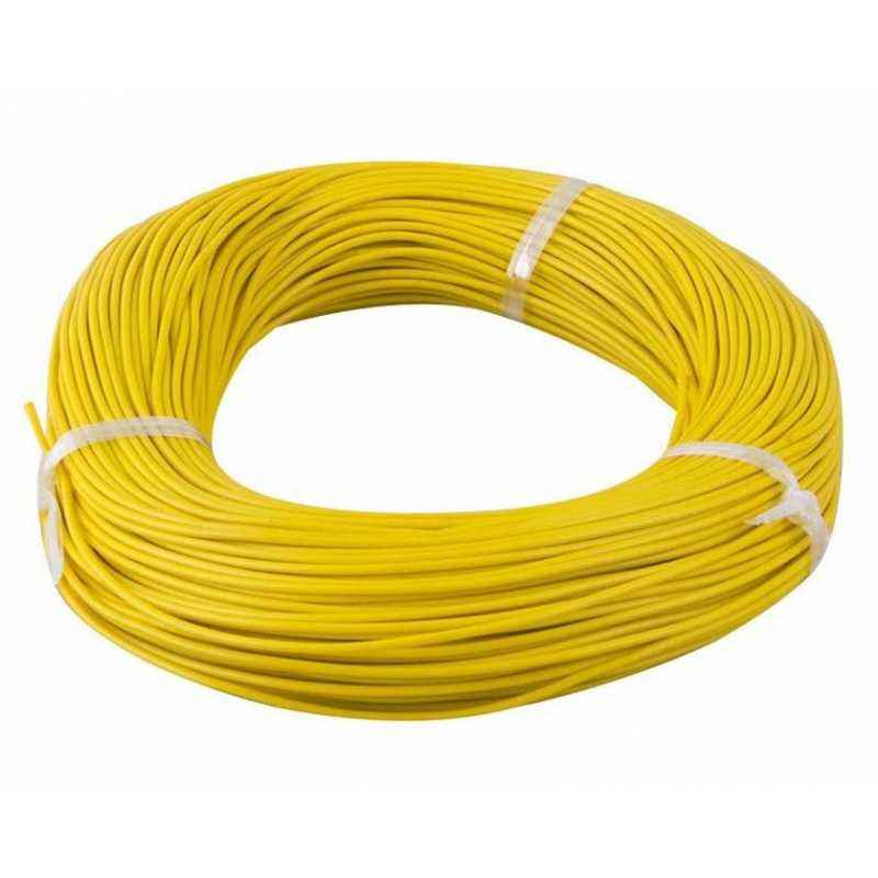 Reliance 1 Sq mm PVC Yellow Insulated Unsheathed Single Core Industrial Wire, Length: 90 m