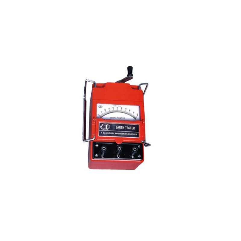 CIE 222M 3 Range Hand Driven 4 Terminal Earth Tester, 0-10/100/1000 Megaohm