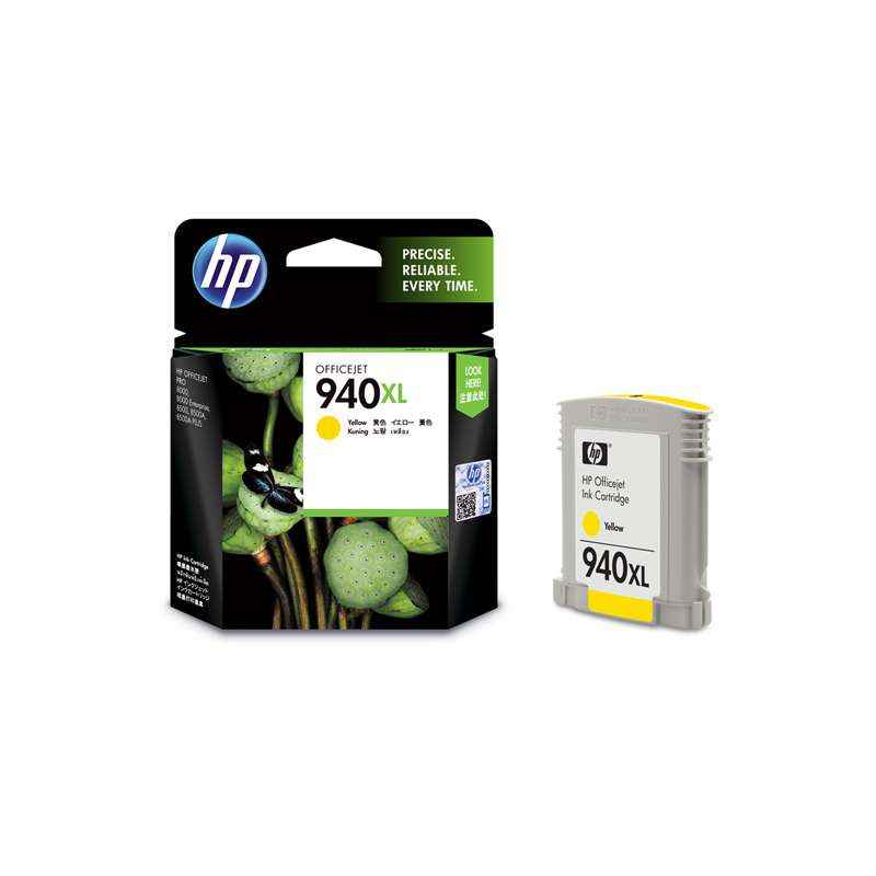HP 940XL Yellow Ink Cartridge, C4909AA