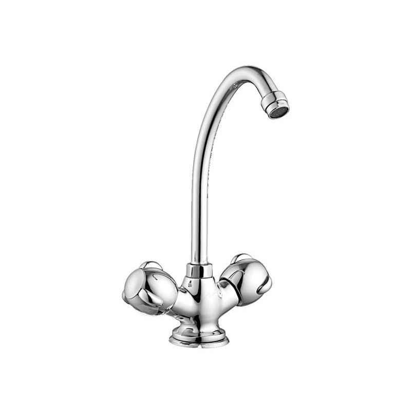 Marc Shell Sink Mixer Table Mounted (Single Hole) with Braided Hoses, MSH-1390