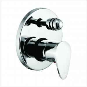 Kamal Single Lever Diverter- Osmium (Complete) with Free Tap Cleaner, OSM-9364