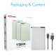 Portronics Tork 10050mAh White & Black USB Power Bank with Original LG Cells, POR 619