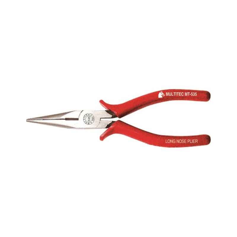 Multitec Long Nose Plier With Thick Insulation, MT-535 (Pack of 10)