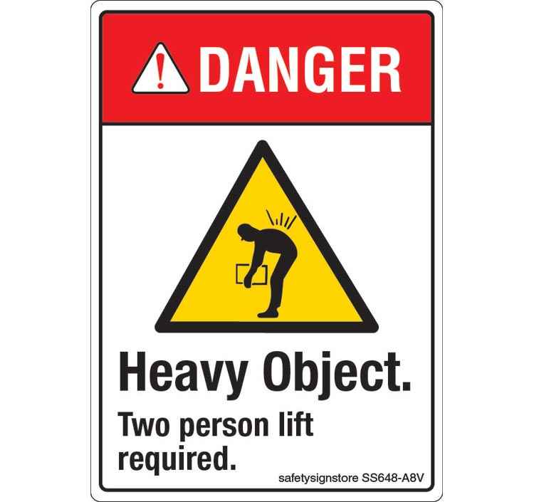 Get Wallpaper Buy Safety Sign Store Caution Heavy Objects Sign Board Ss648 For iPhone