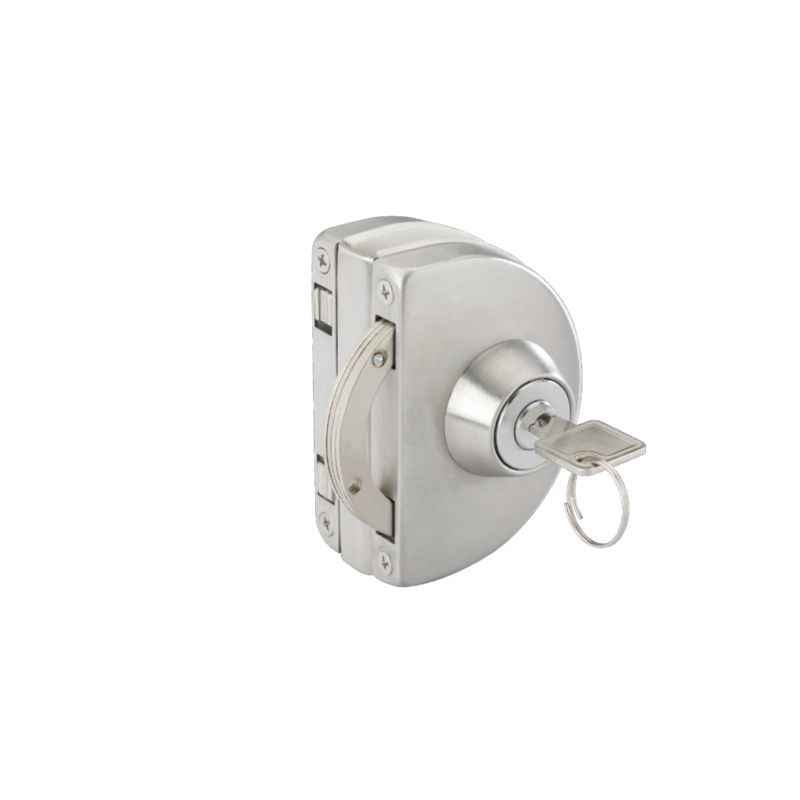 Godrej Stainless Steel Glass To Wall Round Lock, 7779
