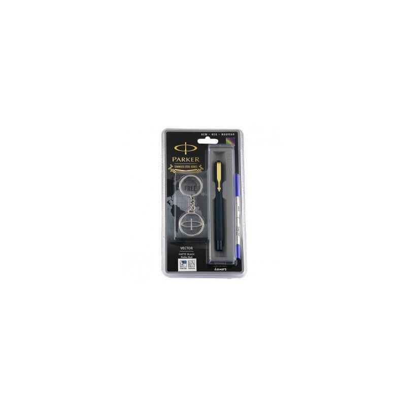 Parker Vector Mbk GT Roller Ball Pen with Free Key Chain, 9000022500
