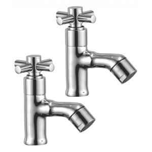 Kamal Cross Pillar Faucet, COR-2111-S2 (Pack of 2)