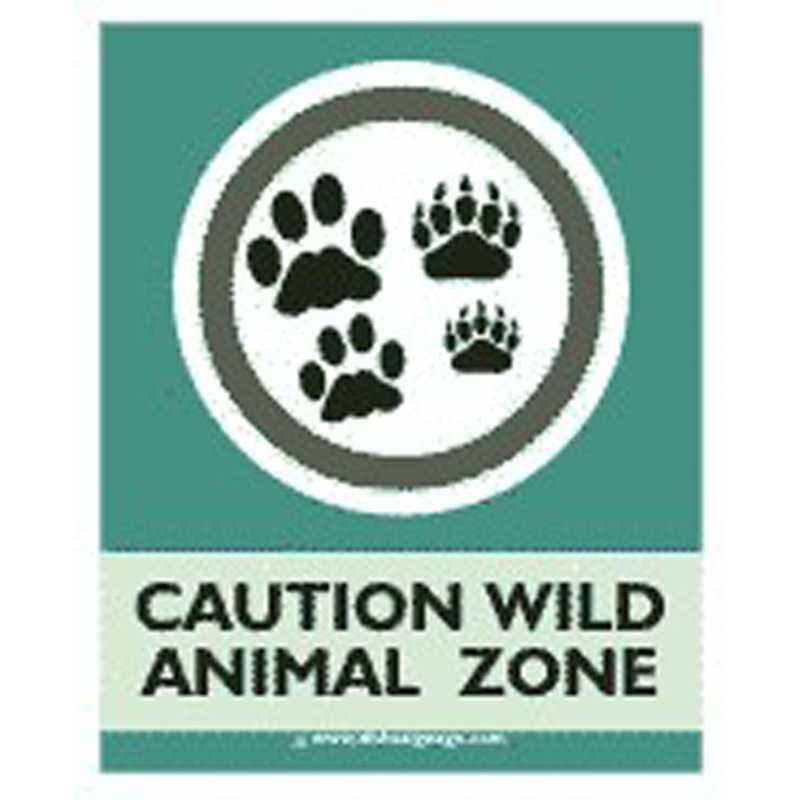 Dishasignage Caution-Wild-Animal-Zone Safety Signage