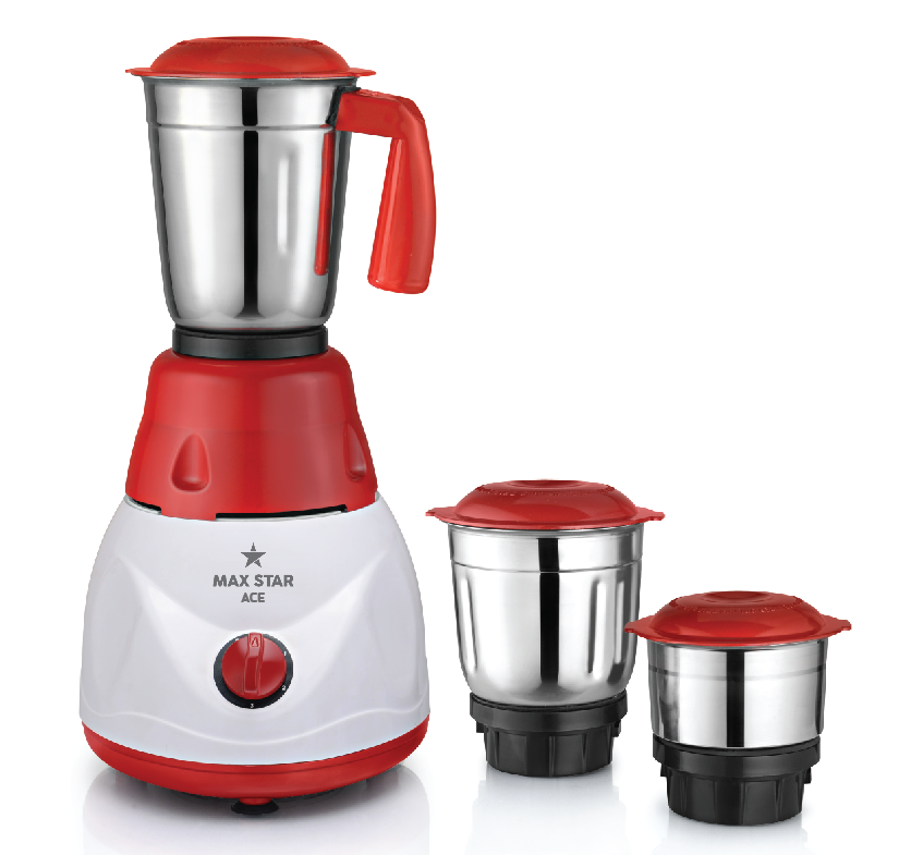 Buy Max Star ACE 550W Mixer Grinder with 3 Jars MG09 Online At