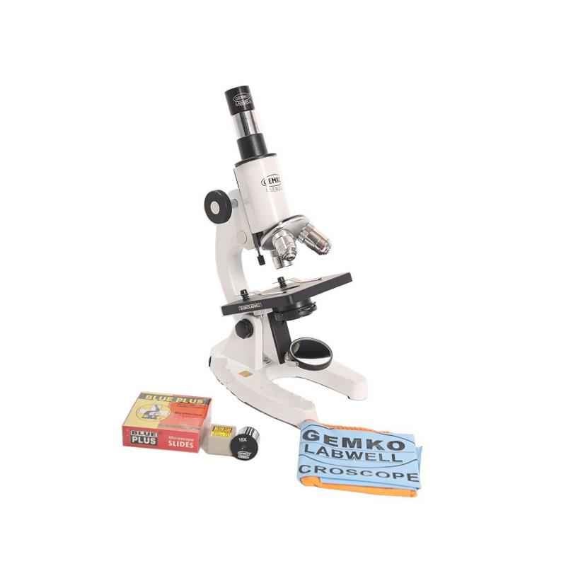 Gemko Labwell Compound Microscope with Blank Slide Kit, G-S-725-50