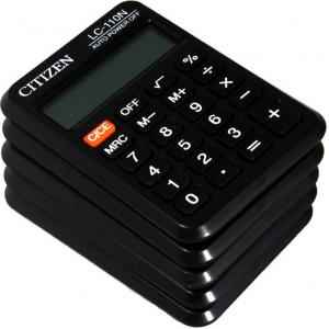 Citizen 8 Digit Basic Calculator, LC-110N (Pack of 5)