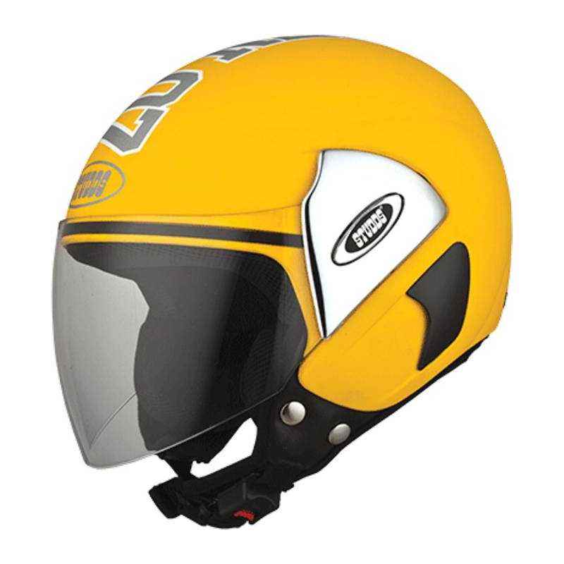 Studds Cub 07 Motorbike Yellow Half Face Helmet, Size (Large, 580 mm)