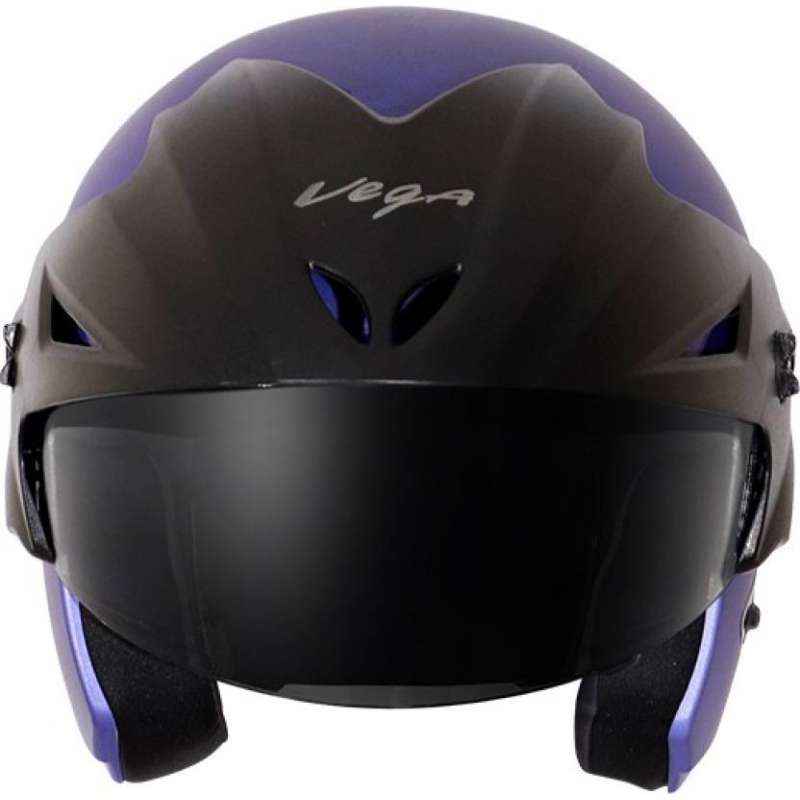 Vega Cruiser WP Dull Blue Half Face Motorbike Helmet, Size (Medium, 580 mm)