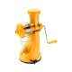 SM Elegant Yellow Manual Hand Fruit Juicer with Steel Handle & Vacuum Lock