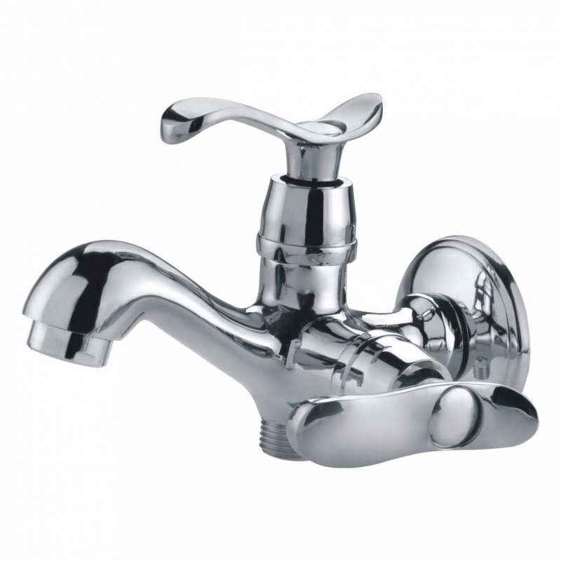 Riva Chrome Plated 2-in-1 Bibcock with Flange, LC07