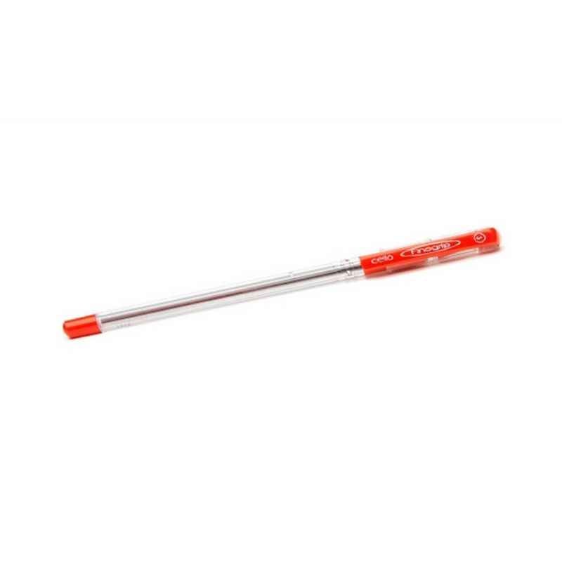 Cello Fine Grip Red Ball Pen (Pack of 5)
