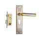 Plaza Platinum Gold Silver Finish Handle with 250mm Pin Cylinder Mortice Lock & 3 Keys