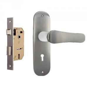 Plaza Salora Stainless Steel Finish Handle with 65mm Mortice Lock & 3 Keys