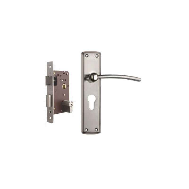 Plaza Soga Stainless Steel Finish Handle with 200mm Pin Cylinder Mortice Lock & 3 Keys