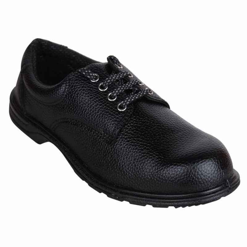 Acme Rocknet Steel Toe Black Safety Shoes, Size: 8