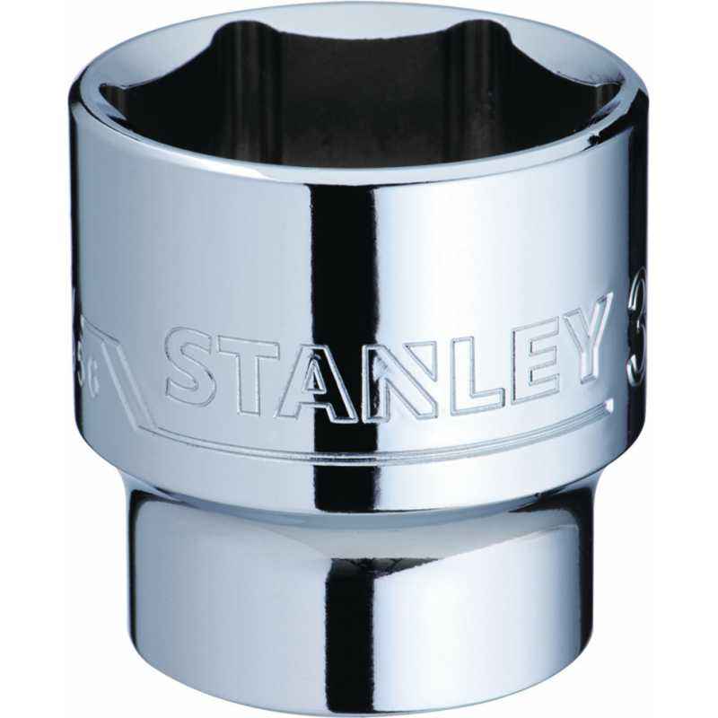 Stanley 1/2 Inch 6 PT Standard Socket, 16mm, 1-88-738 (Pack of 6)