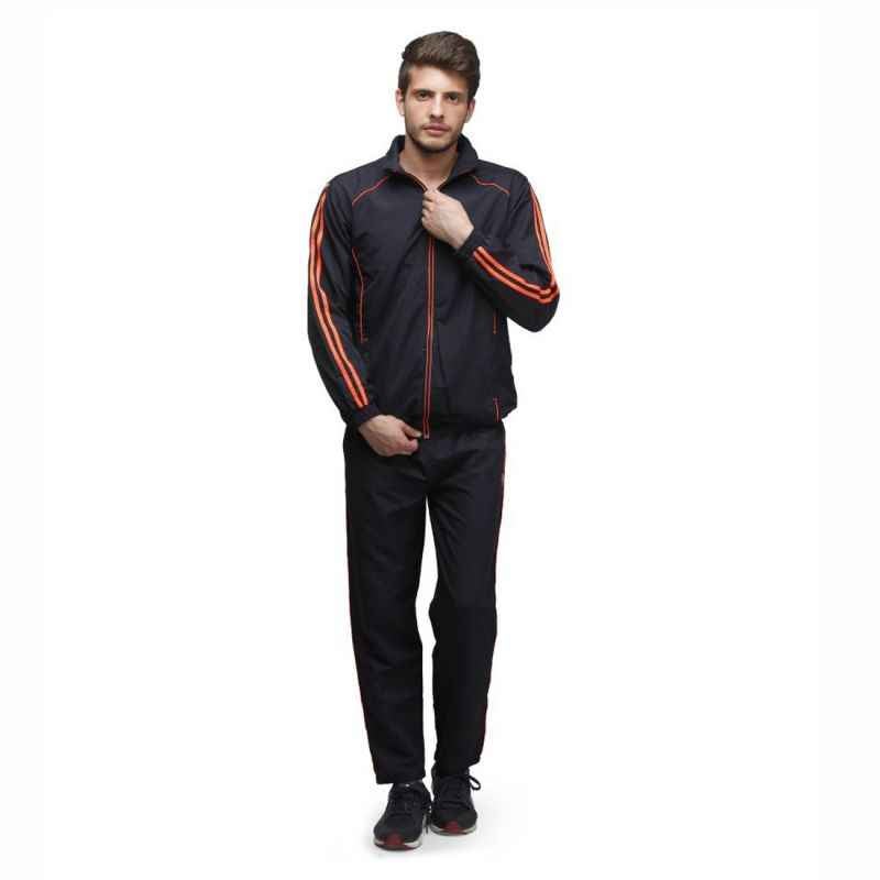 Abloom 133 Navy Blue & Orange Tracksuit, Size: XXL