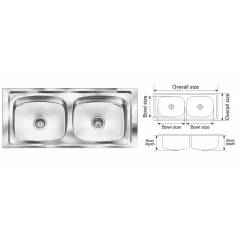 Nirali Graceful Glory Satin Finish Kitchen Sink, Bowl Size: 510x410x254 mm