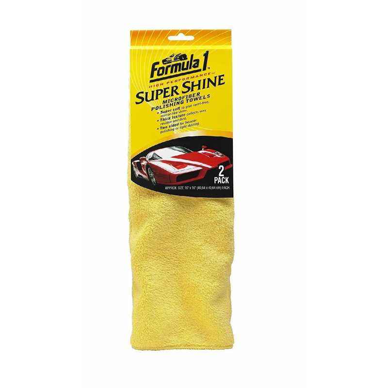Formula 1 Super Shine Microfiber Polishing Towels (Pack of 2)