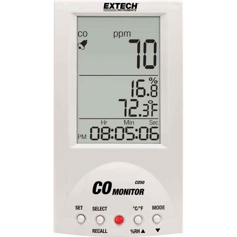 Extech Desktop Carbon Monoxide Meter, CO50