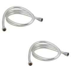 Kamal Flexible Shower Tube (PVC) 1 m, TSH-0316-S2 (Pack of 2)