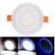Riflection 6W White & Blue Round 3D Effect Panel Light
