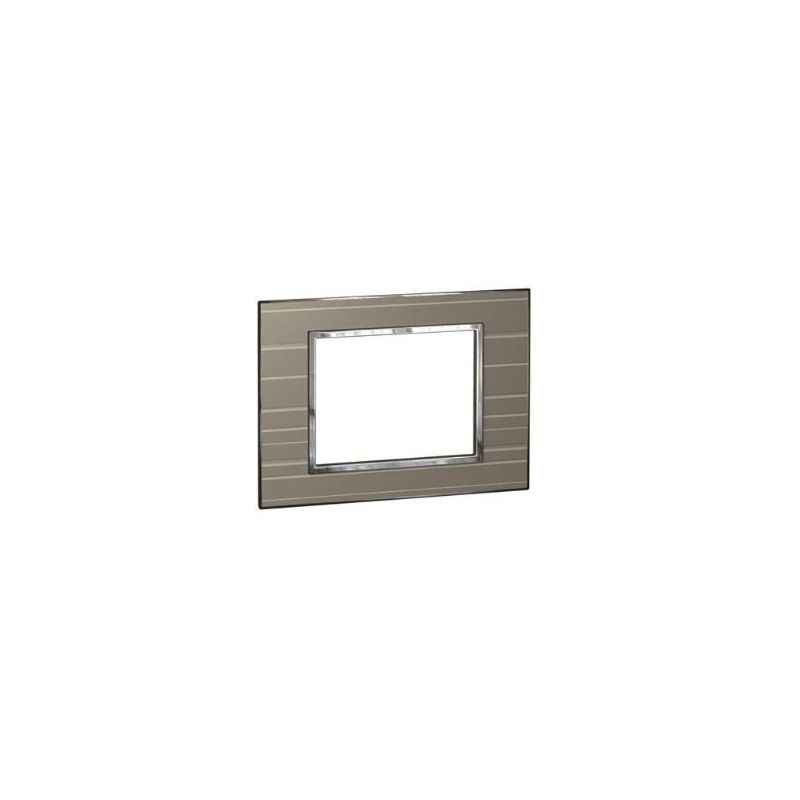 Legrand Arteor 4 Module Graphic Casual Square Cover Plate With Frame, 5763 51