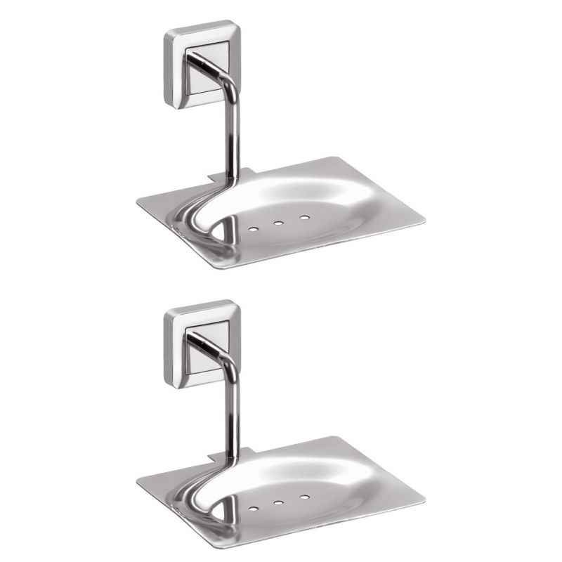 Abyss ABDY-1065 Glossy Finish Stainless Steel Soap Dish (Pack of 2)