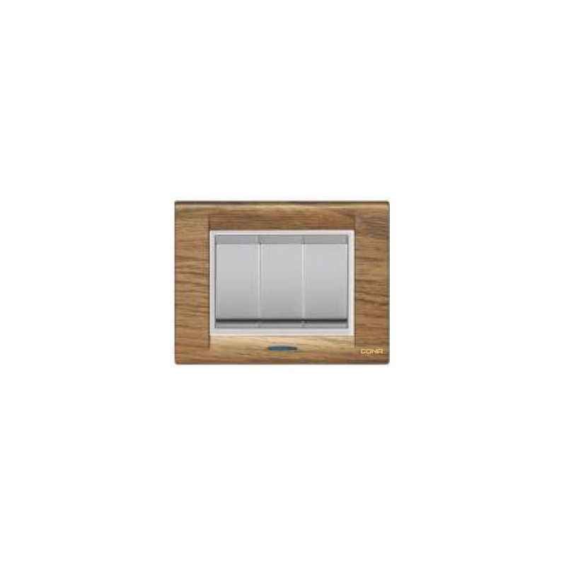 Cona Texture Gold Wood 2 Module Glow Back Plate, MT1102 (Pack of 10)