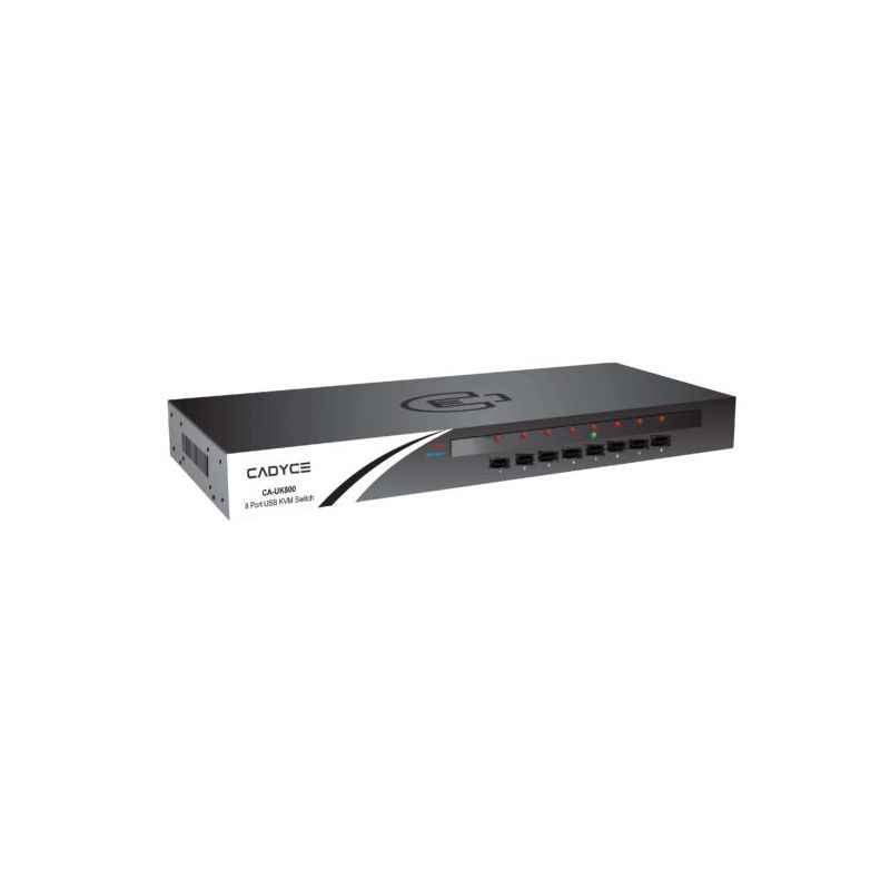 Cadyce 8-Port Rackmount USB KVM Switch, CA-UK800