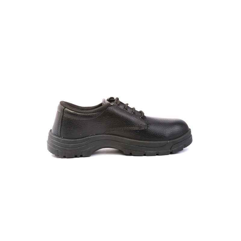 Nova Safe Steel Craft Steel Toe Black Safety Shoes, Size: 6