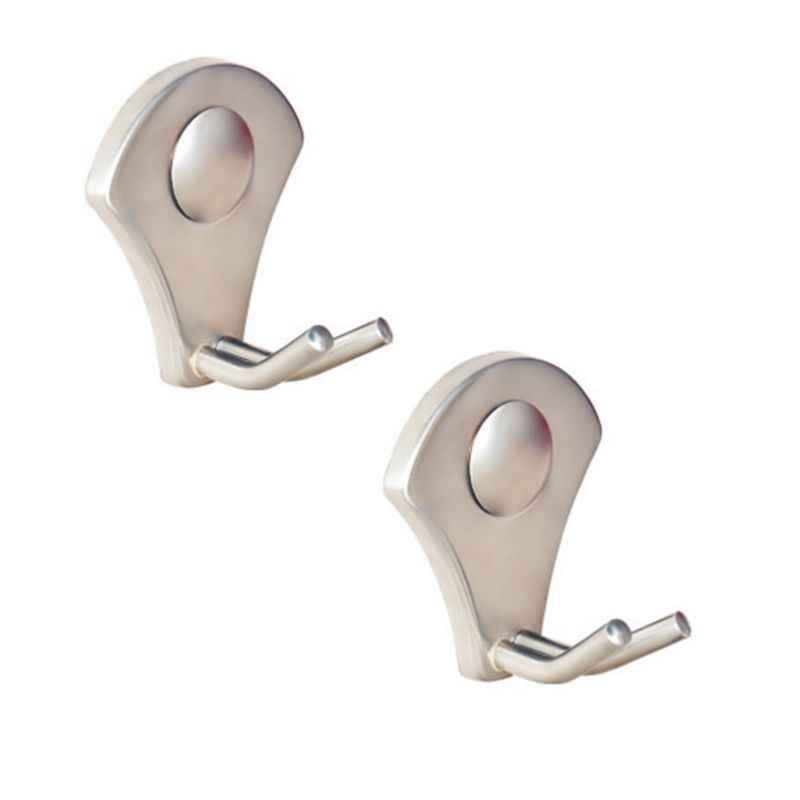 Doyours Dnarm Series 2 Pcs Stainless Steel Twin Robe Hook Set, DY-0231