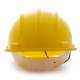 Karam Yellow Plastic Cradle Nape Type Safety Helmet, PN-501 (Pack of 5)
