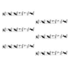 Kamal Coat Hook 1x6 (Square), ACC-1055-S6 (Pack of 6)