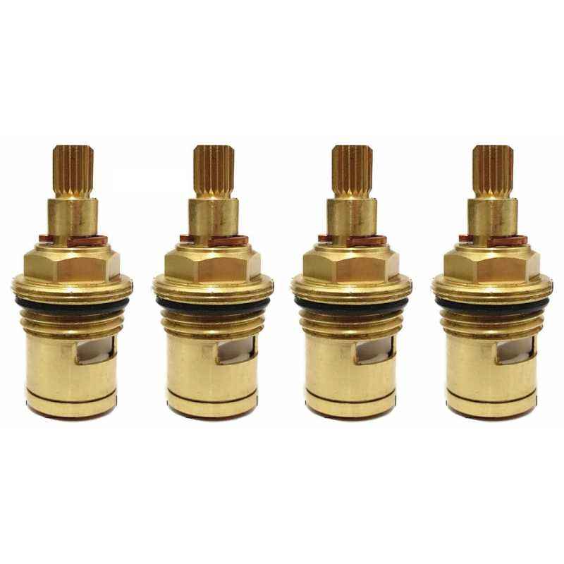 Snowbell Quarturn Turn Gold Ceramic Disk Fitting Cartridge for Taps (Pack of 4)