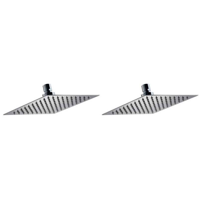 Snowbell 12x12 Inch Ultra Slim Overhead Shower (Pack of 2)