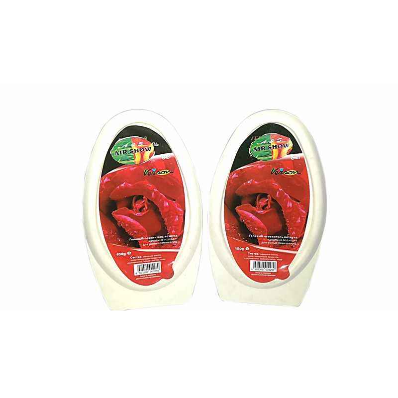 Air Show 100g Rose Oval Gel Air Freshener, G010 (Pack of 2)