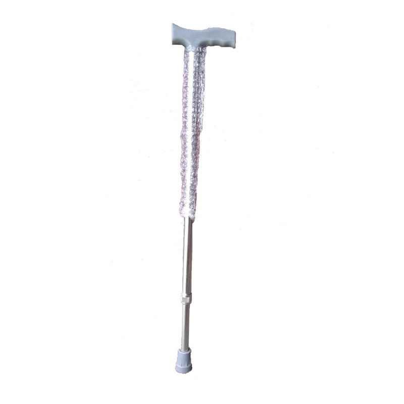 Kudize Universal Delux L Type Orthopedic Height Adjustable Walking Stick, KRW02-U