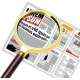 Stealodeal Combo of 60mm, 70mm, 80mm & 90mm Maroon Gold Magnifying Glass