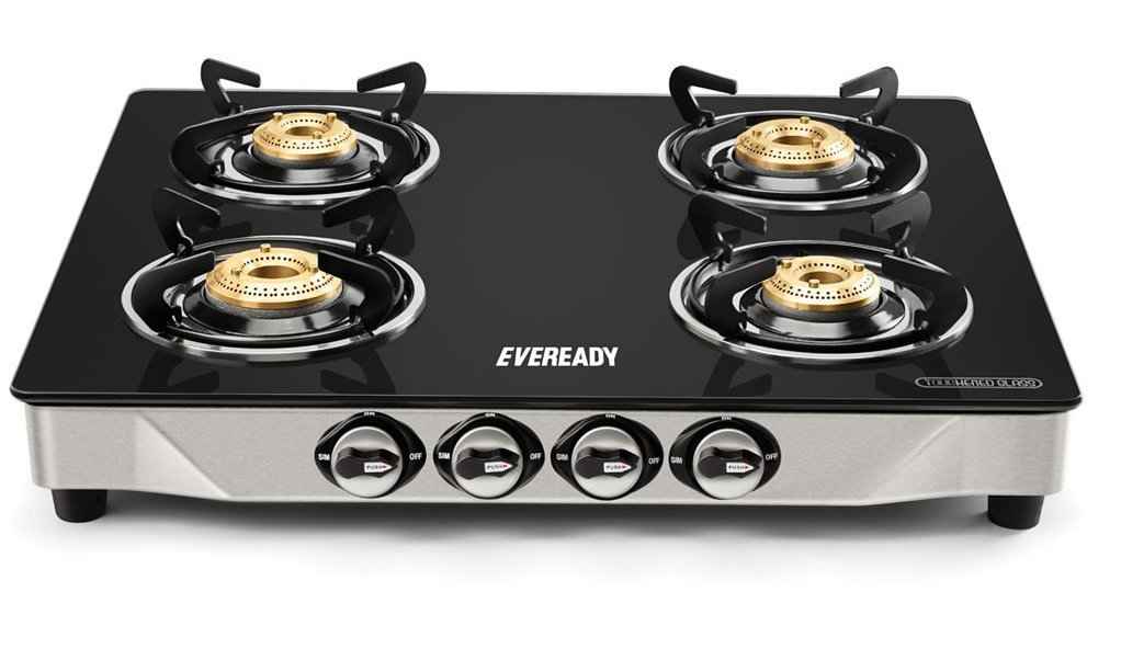 Eveready glass store top gas stove