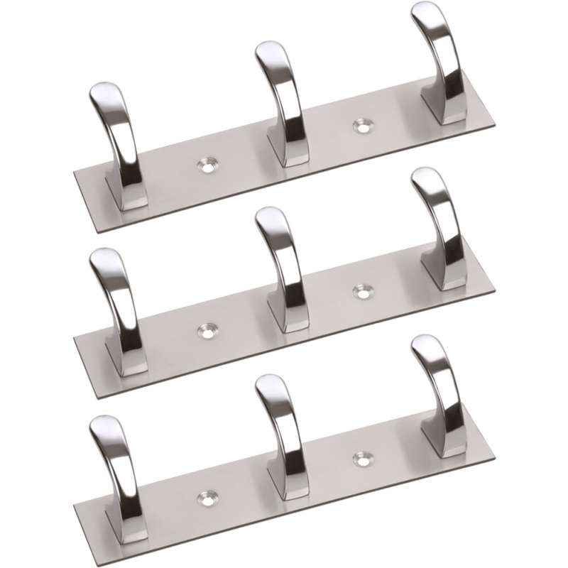 Doyours 3 Pieces Chrome Finish Cloth Hook Set, DY-0198